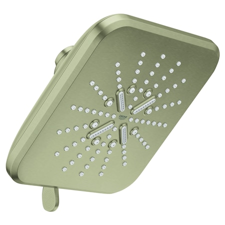 Grohe Rush Smartactive Shower Head, 6-1/2-in. - 3 Sprays, 1.75Gpm, Brushed Nickel 26797EN0